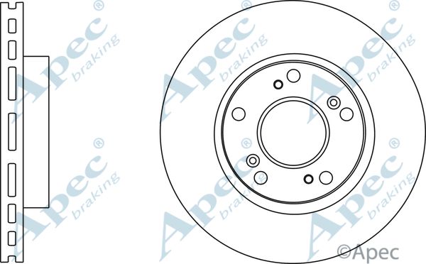 APEC BRAKING stabdžių diskas DSK2815